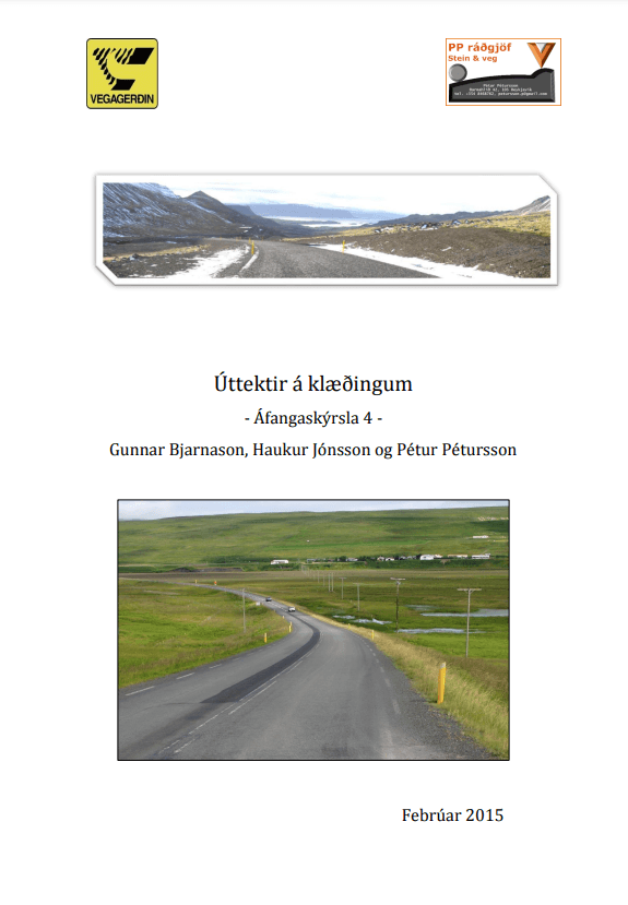Úttektir á klæðingum - Áfangaskýrsla 4