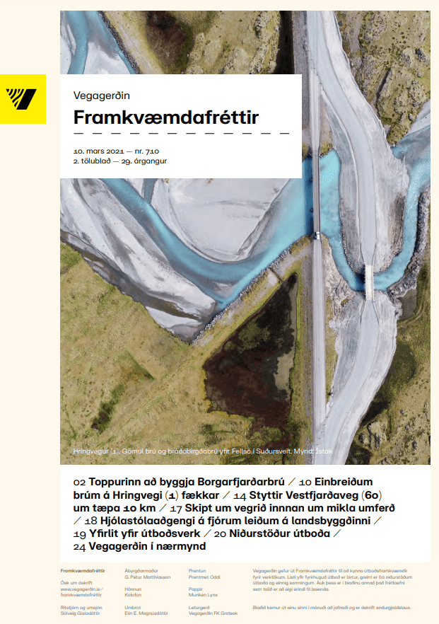forsíða framkvæmdafrétta í mars 2021