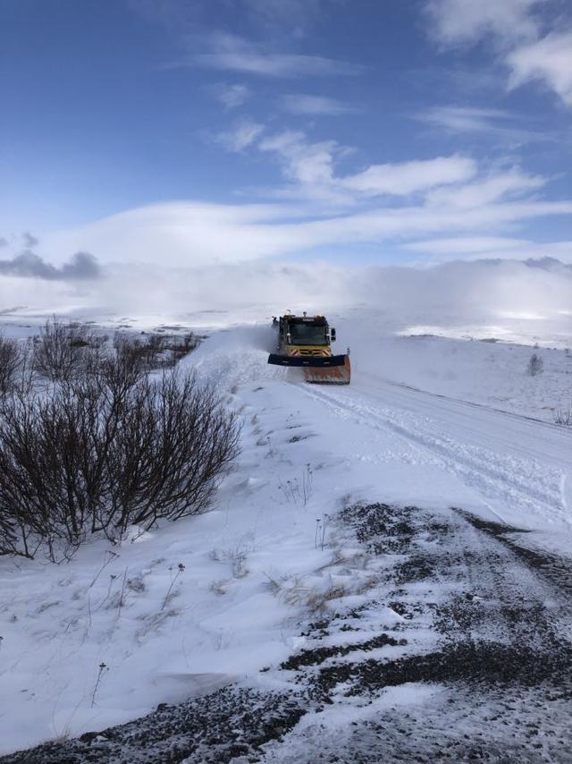 Snjómokstur í Hörgársveit. Úr myndasafni.