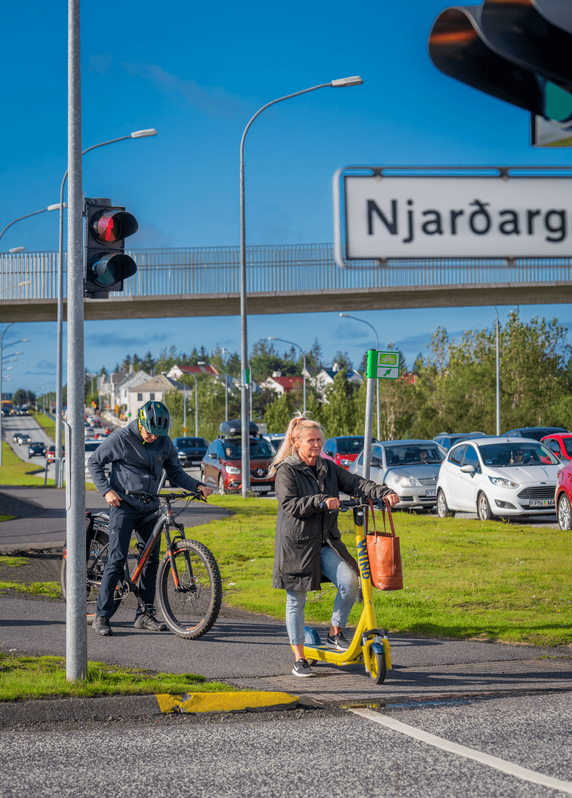 Gatnamót Hringbrautar og Njarðargötu er fjölfarin.
Mynd/Arctic Images – Ragnar Th.