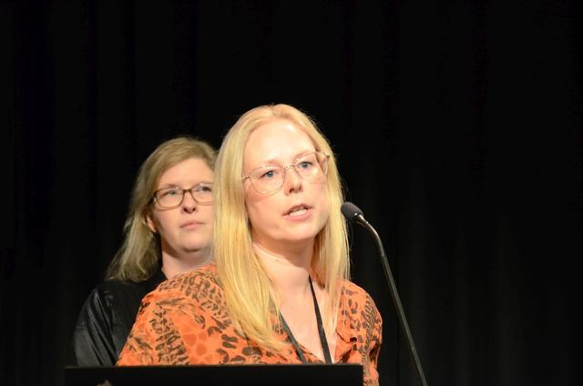 Ólöf Kristjánsdóttir frá Mannviti og Cecilía Þórðardóttir frá Celocity Transport Planning fluttu erindið Samgöngumat – grunnur að leiðbeiningum.
