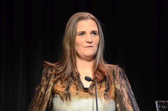 Þóra Margrét Þorgeirsdóttir, verkefnisstjóri Byggjum grænni framtíð flutti fyrirlesturinn Byggjum grænni framtíð: Leiðin að vistvænni mannvirkjagerð.
