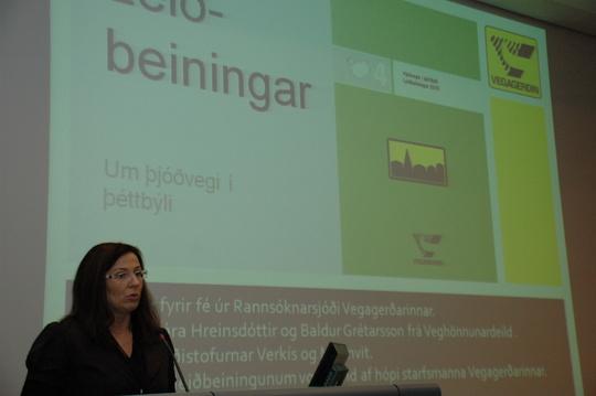Erna Bára Hreinsdóttir, Vegagerðinni

