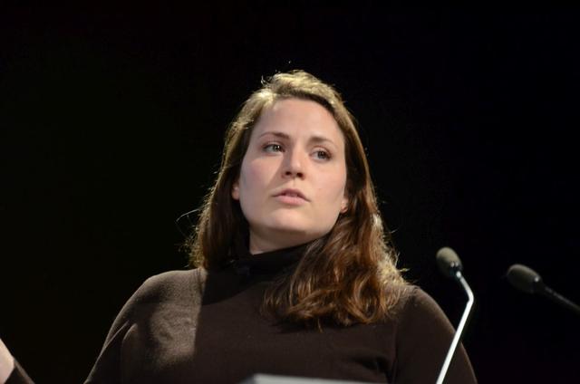 Guðrún Fjóla Guðmundsdóttir hjá ReSource International fjallaði um endurvinnslu í vegagerð.