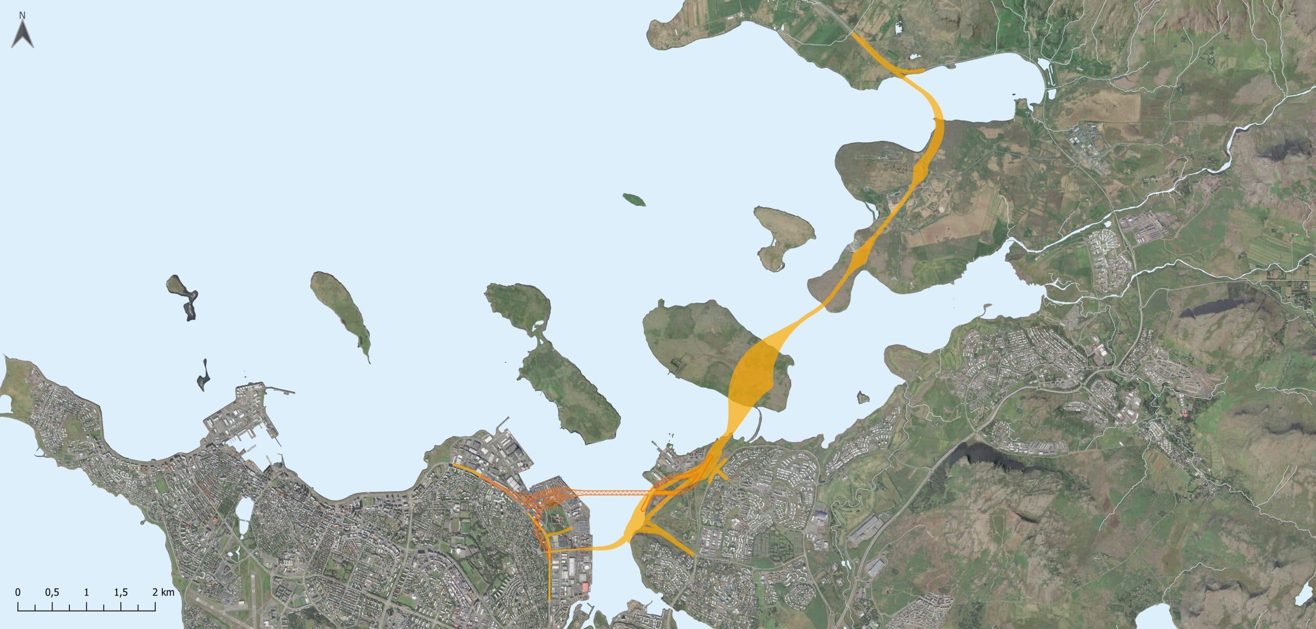 Áhrifasvæði Sundarbrautar.