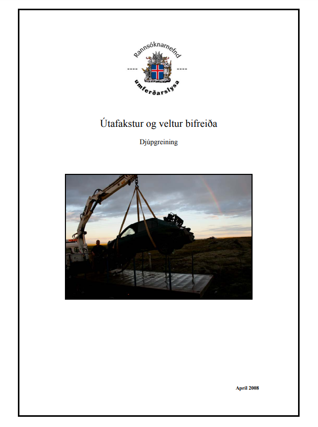 Útafakstur og veltur bifreiða - djúpgreining