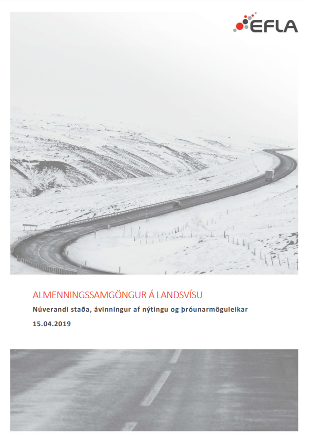 Almenningssamgöngur á landsvísu. Núverandi staða, ávinningur af nýtingu og þróunarmöguleikar