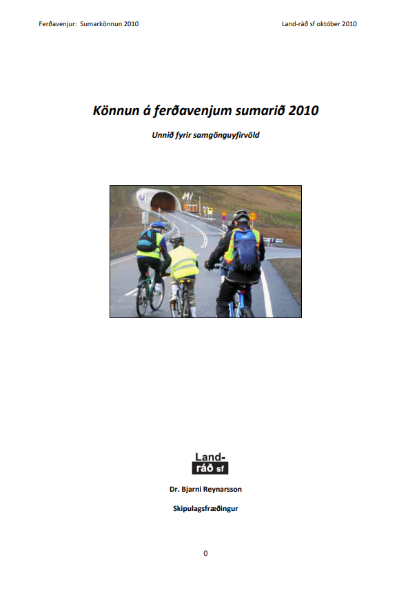 Könnun á ferðarvenjum sumarið 2010