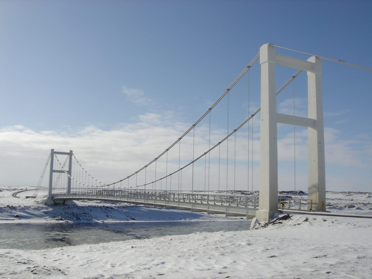 Brúin yfir Jökulsá á Fjölllum.