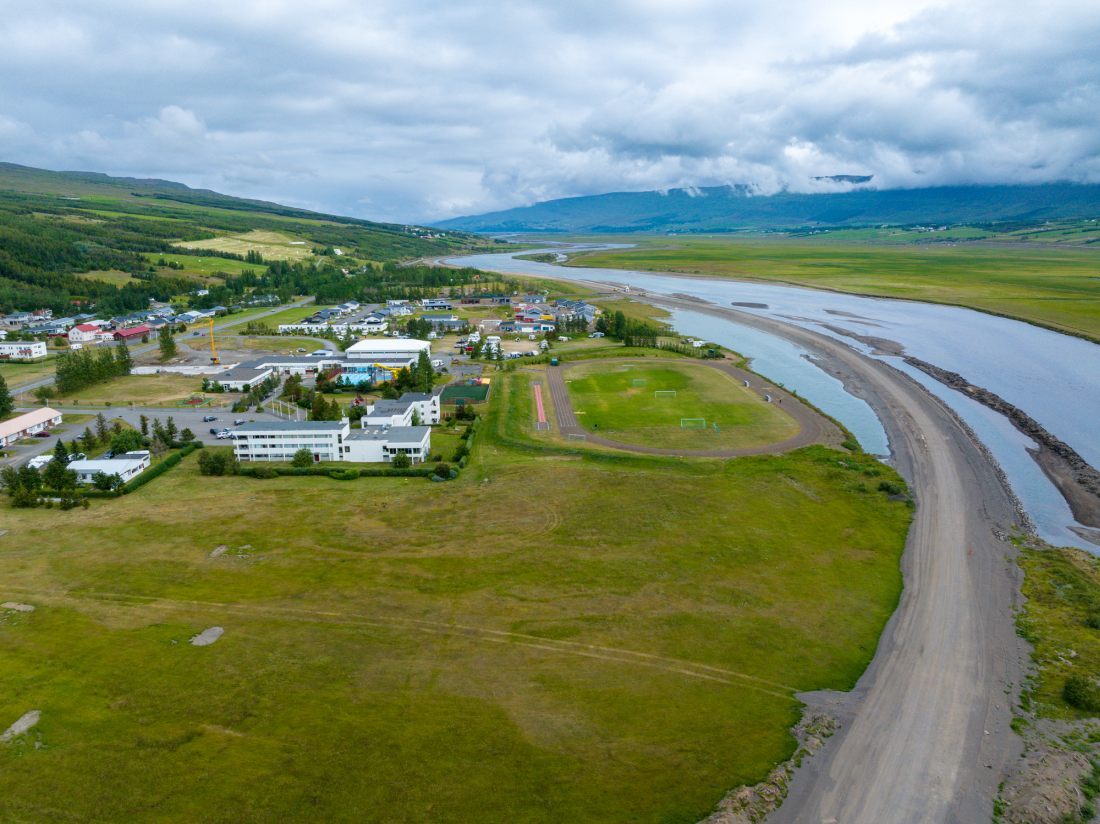 Nýr vegakafli við Hrafnagil Eyjafirði