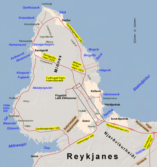 Reykjanesbraut (41) Hafnavegur-Garðskagavegur-matsáætlun
