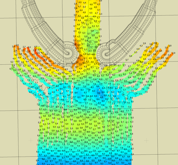 Eftir eldgosið í Eyjafjallajökli safnaðist mikið efni fyrir við höfnina.