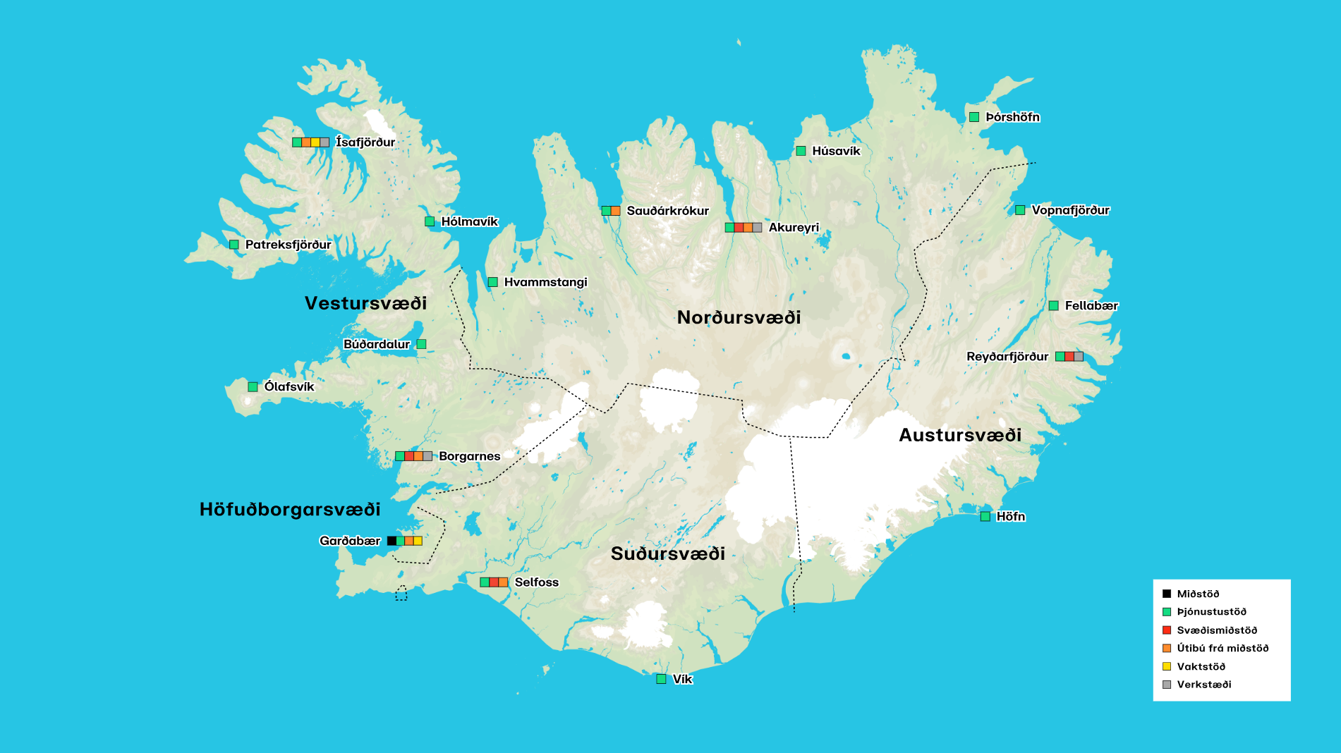 Svæðisskipan Vegagerðarinnar.