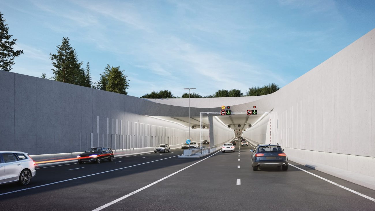 Fyrirhugað er að Sæbraut verði sett í stokk á um 1 km kafla.