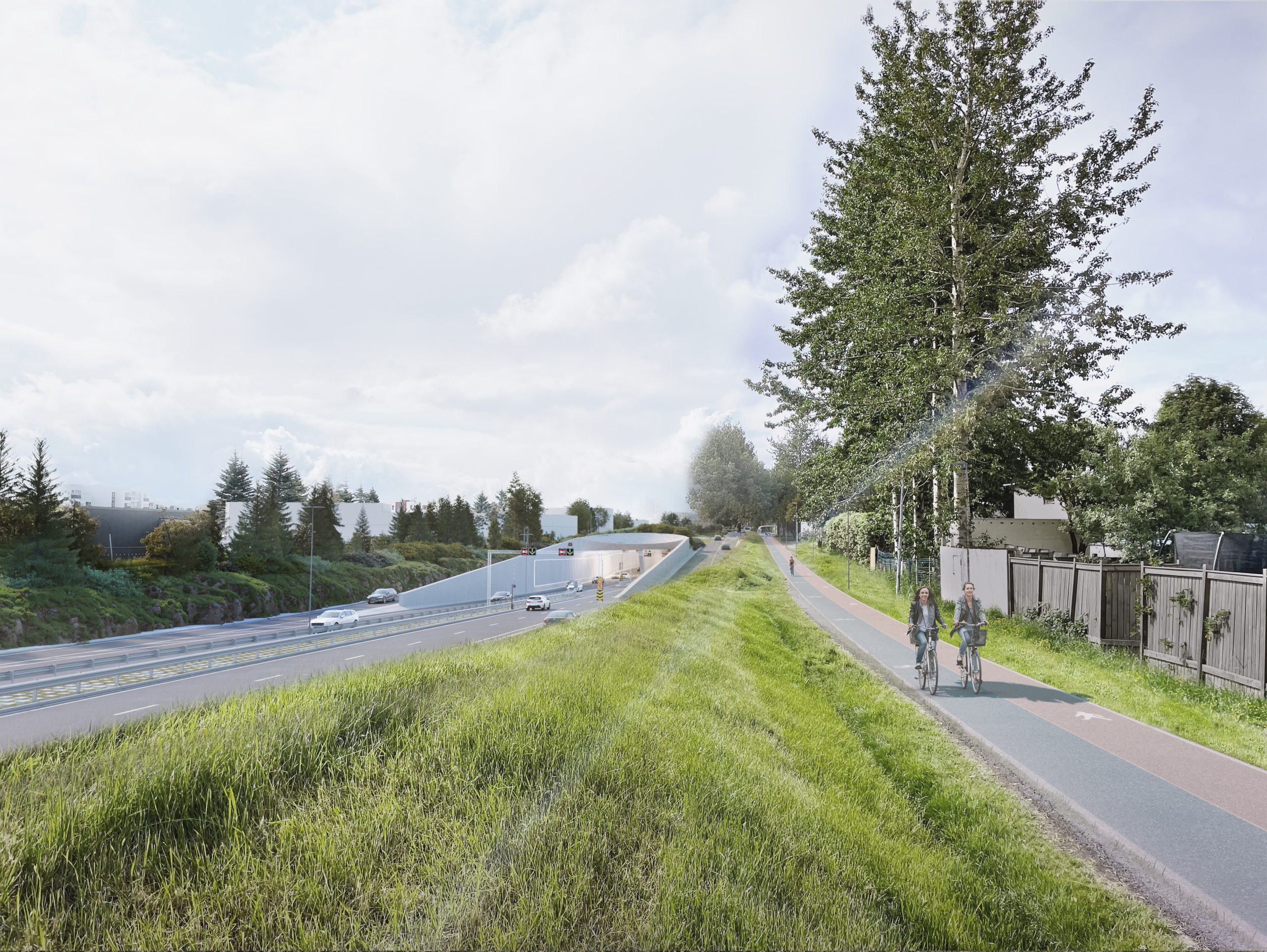 Svona gæti yfirborð stokksins litið út.