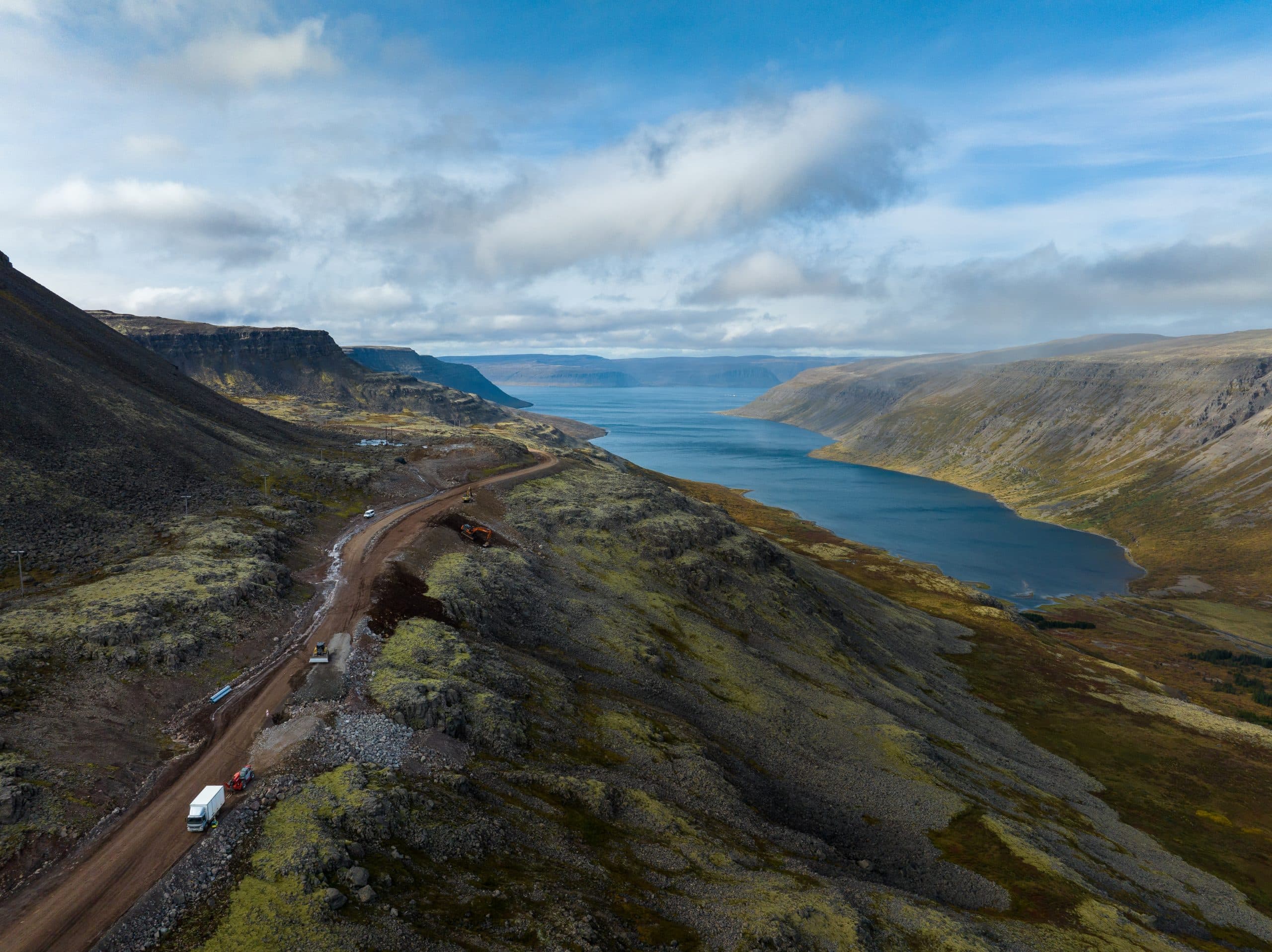 From the third section of construction operations on Dynjandisheiði