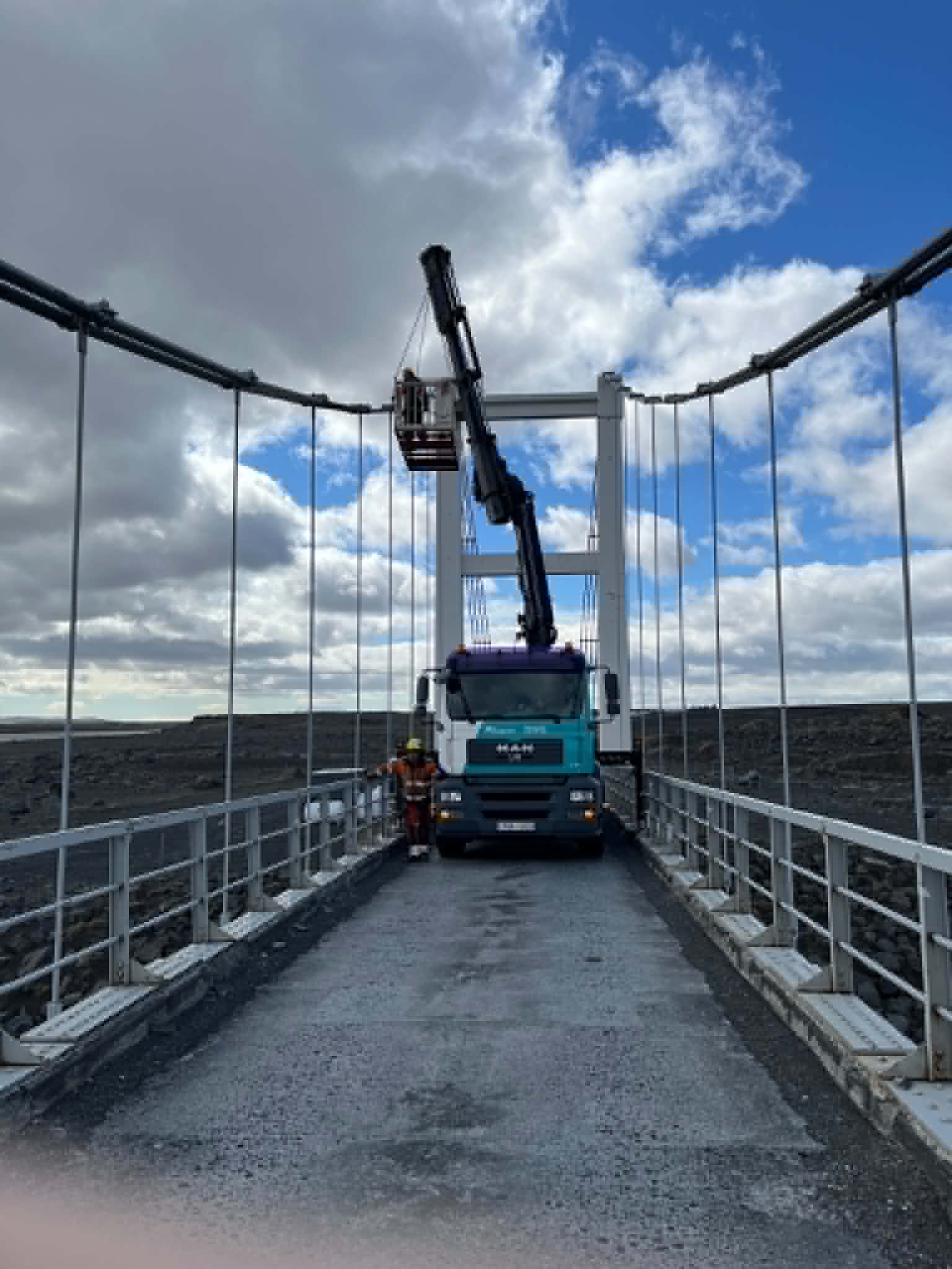 The bridge during hours of operation.