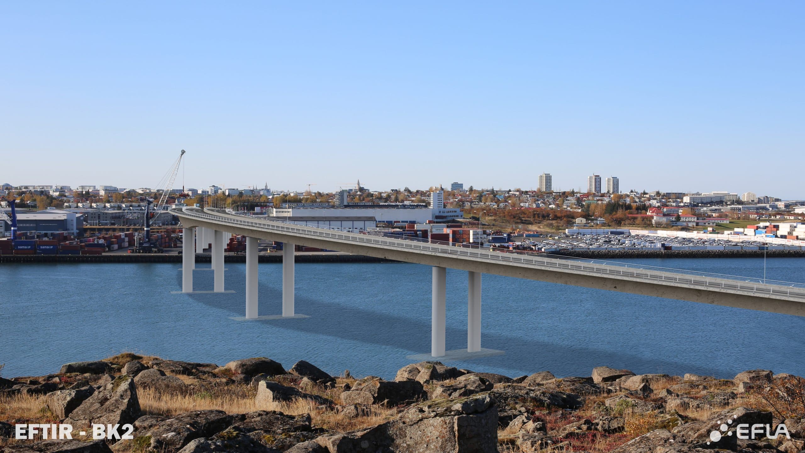 Computer generated photo of a possible bridge.