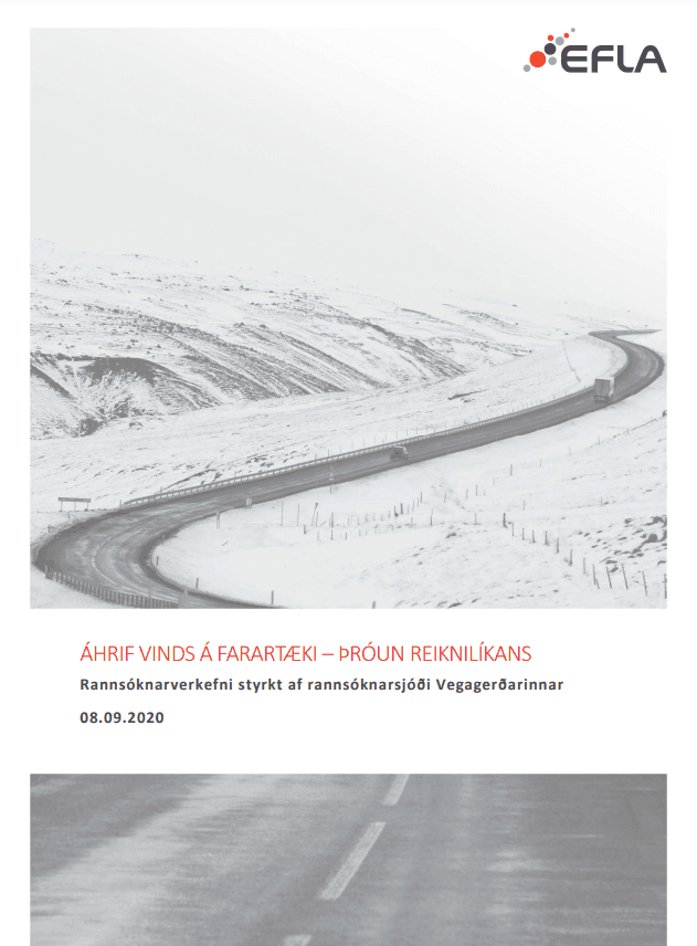 Áhrif vinds á farartæki - þróun reiknilíkans