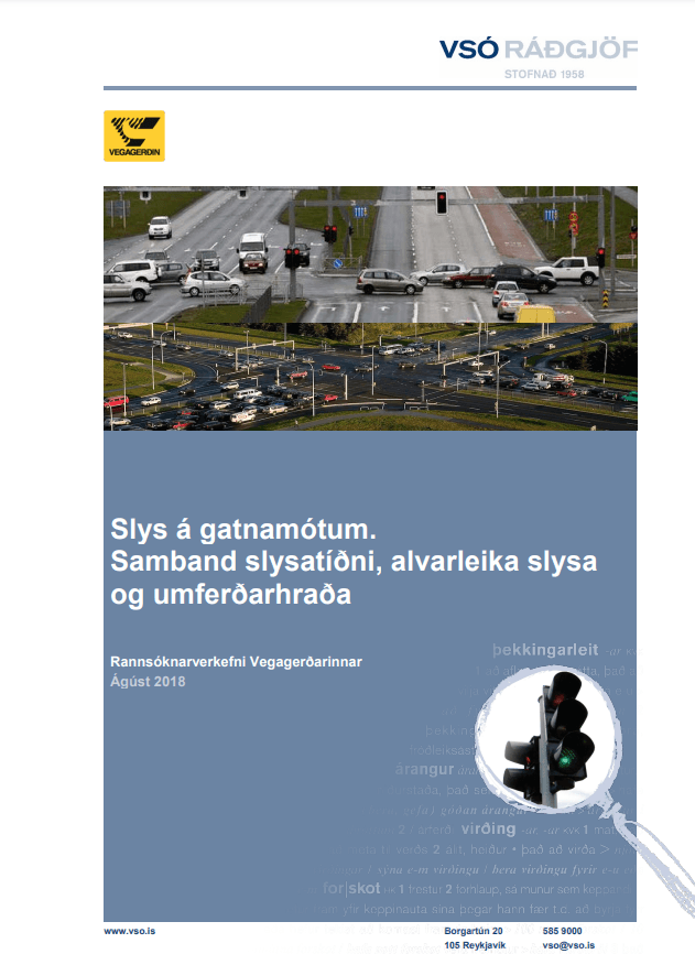 Slys á gatnamótum, samband slysatíðni, alvarleika slysa og umferðarhraða