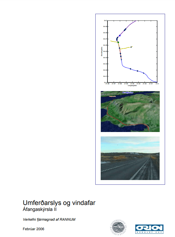 Umferðaslys og vindafar, áfangaskýrsla II