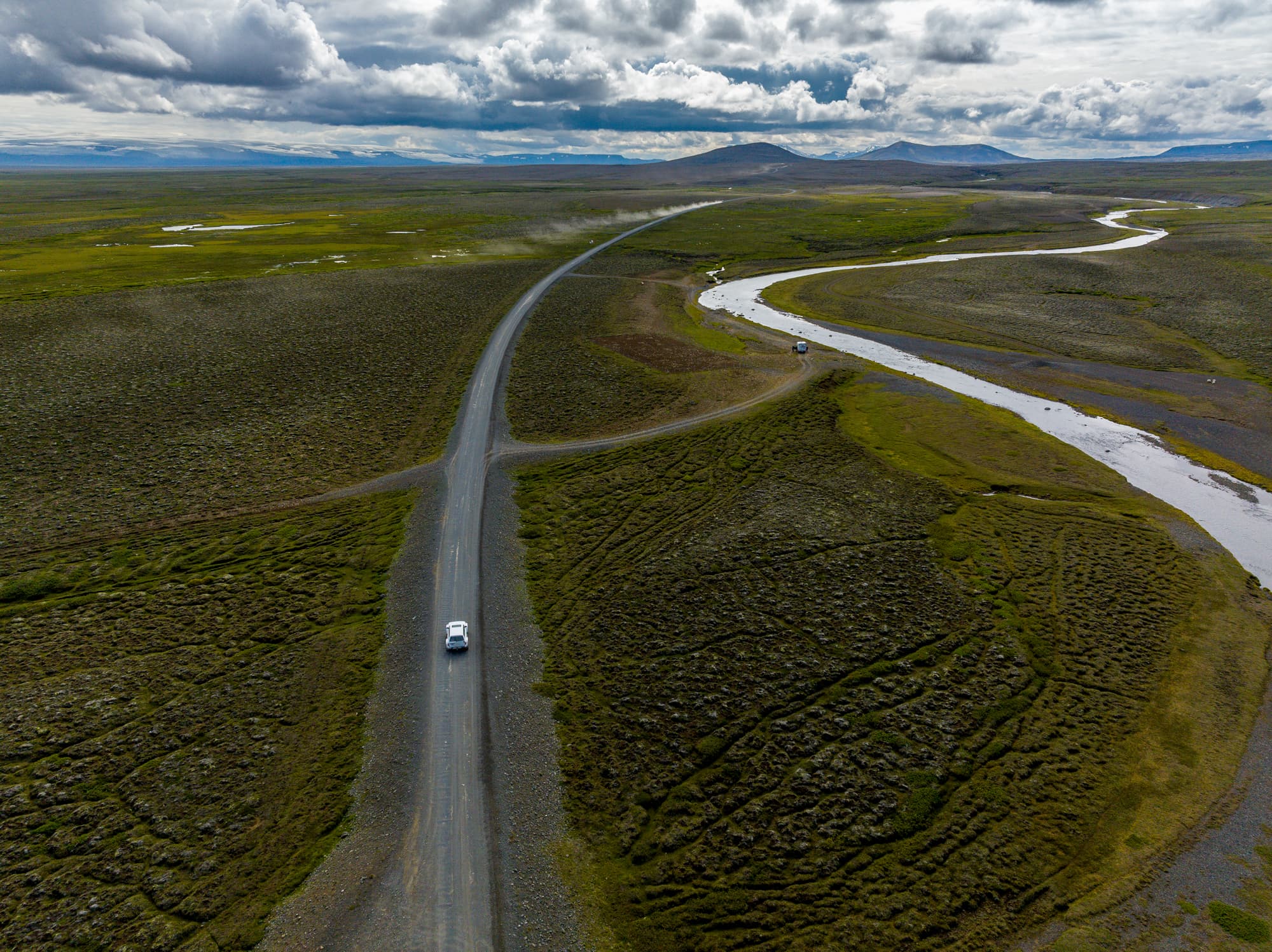 Kjalvegur/Kjölur (35), formerly an important route for medieval Icelanders heading to the Althing.