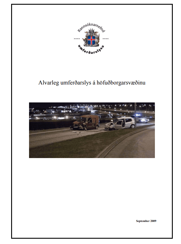 Alvarleg umferðarslys á höfuðborgarsvæðinu