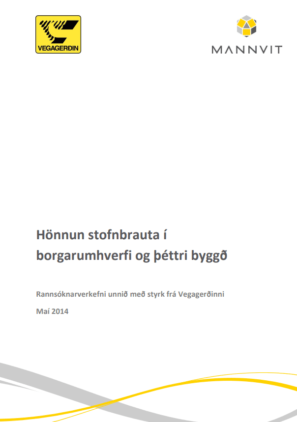 Hönnun stofnbrauta í borgarumhverfi og þéttri byggð