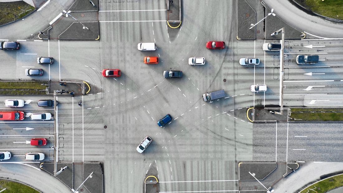 Umferð á Kringlumýrarbraut í september 2021. Mynd: Bjarki Jóhannsson