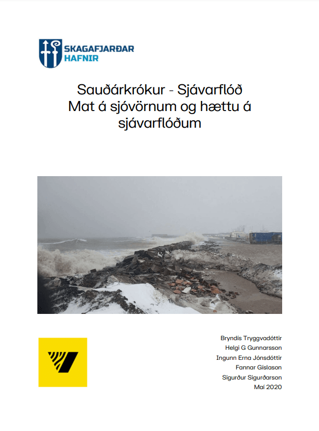 Sauðárkrókur - Sjávarflóð Mat á sjóvörnum og hættu á sjávarflóðum