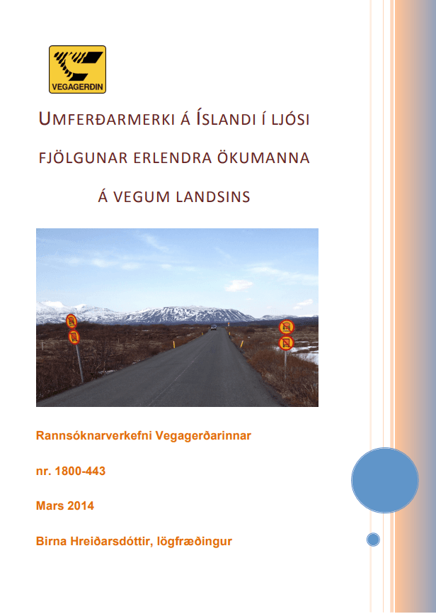 Umferðarmerki á Íslandi í ljósi fjölgunar erlendra ökumanna á vegum landsins