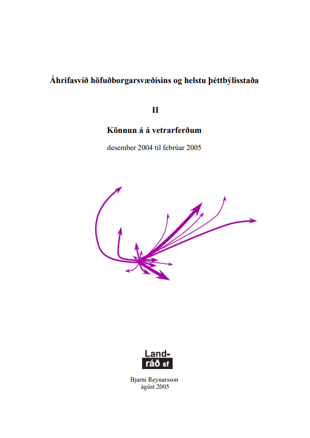 Áhrifasvið höfuðborgarsvæðisins og helstu þéttbýlisstaða II