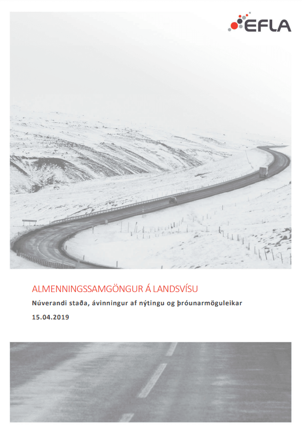 Almenningssamgöngur á landsvísu. Núverandi staða, ávinningur af nýtingu og þróunarmöguleikar