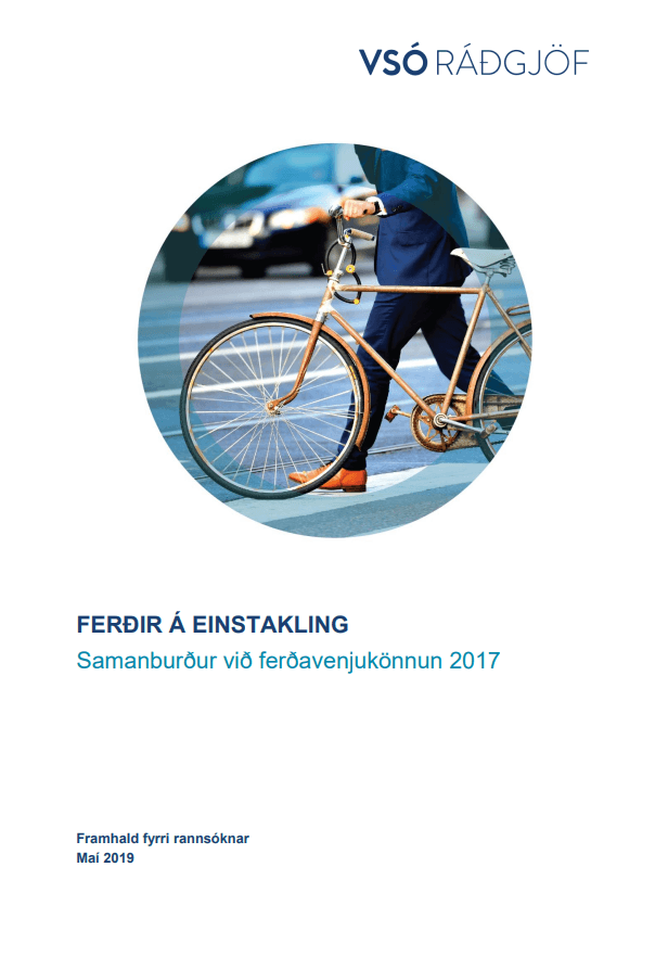 Ferðir á einstakling - Samanburður við ferðavenjukönnun 2017