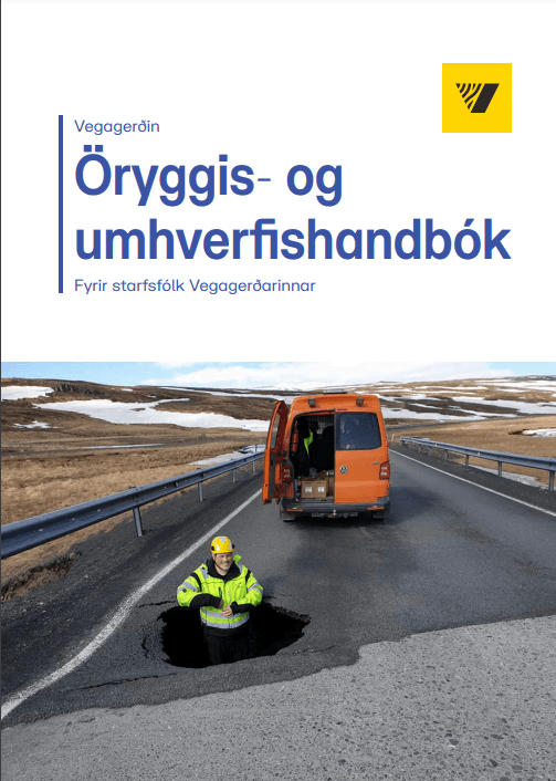 forsíða - bæklingur um öryggis- og umhverfishandbók