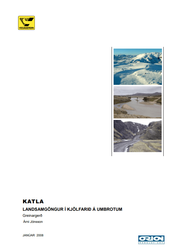 Katla - Landsamgöngur í kjölfarið á umbrotum