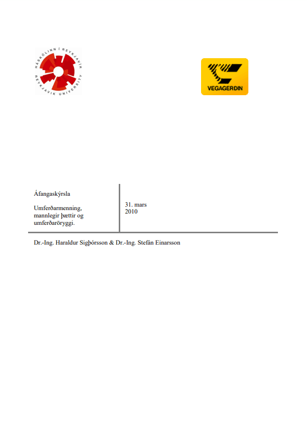 Rannsókn á mannlegum þáttum tengdum umferðarörygg