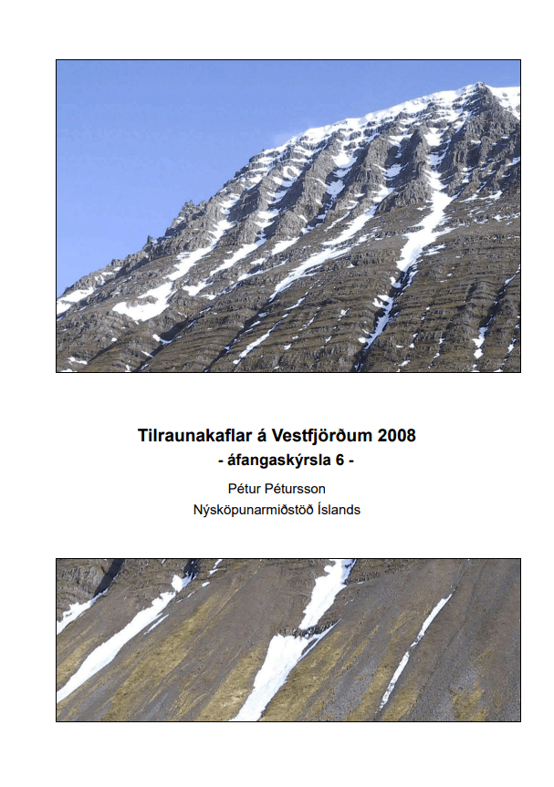 Tilraunakaflar á Vestfjörðum 6. áfangaskýrsla