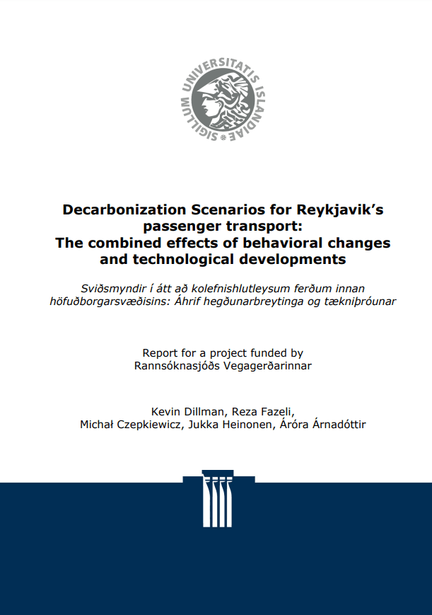 Sviðsmyndir í átt að kolefnishlutlausum ferðum innan höfuðborgarsvæðisins