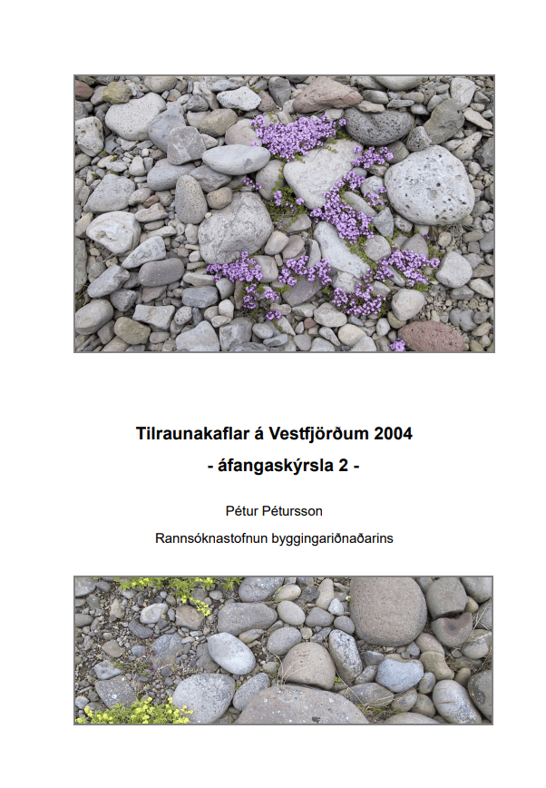 Tilraunakaflar á Vestfjörðum 2004 - áfangaskýrsla 2