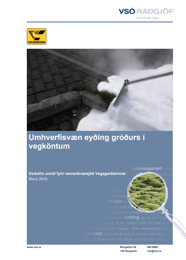Umhverfisvæn eyðing gróðurs í vegköntum