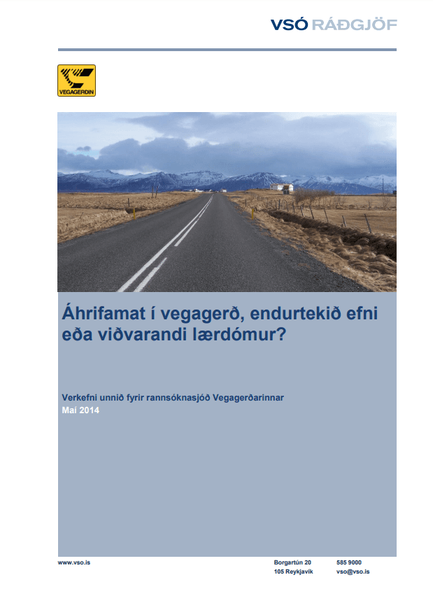 Áhrifamat í vegagerð endurtekið efni eða viðvarandi lærdómur