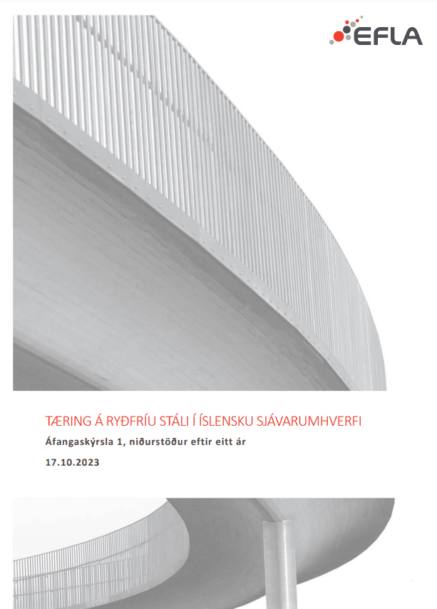 Tæring á ryðfríu stáli í íslensku sjávarumhverfi