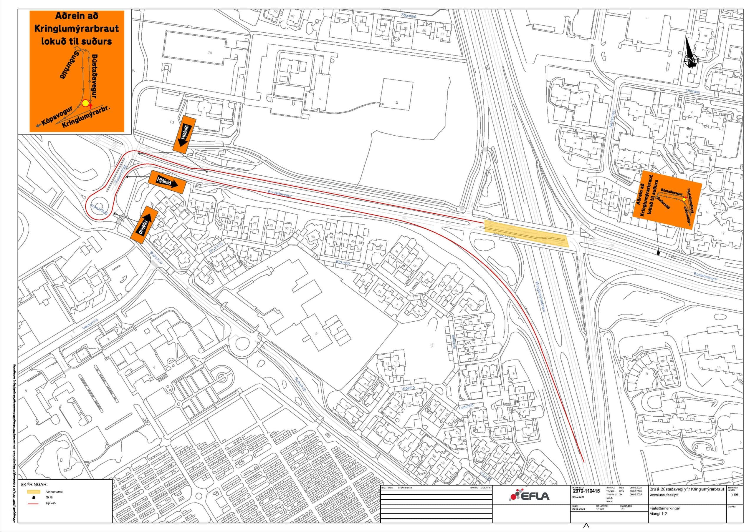 Vinnusvæðamerkingar.