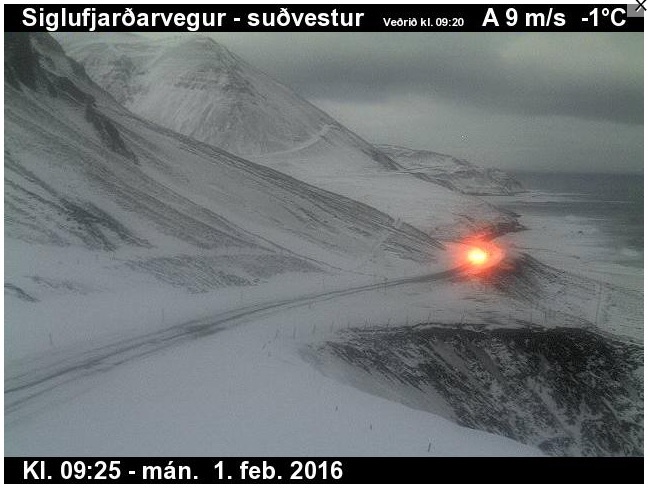 Siglufjarðarvegur 1. febrúar