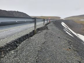 Suðurstrandarvegur skemmdir mars 2021