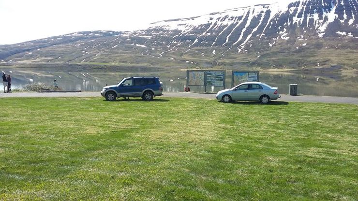 Áningarstaður við Ljósavatn