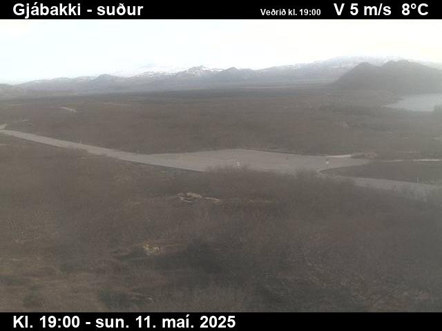 Webcam Gjábakki, Bláskógabyggð, Suðurland, Island