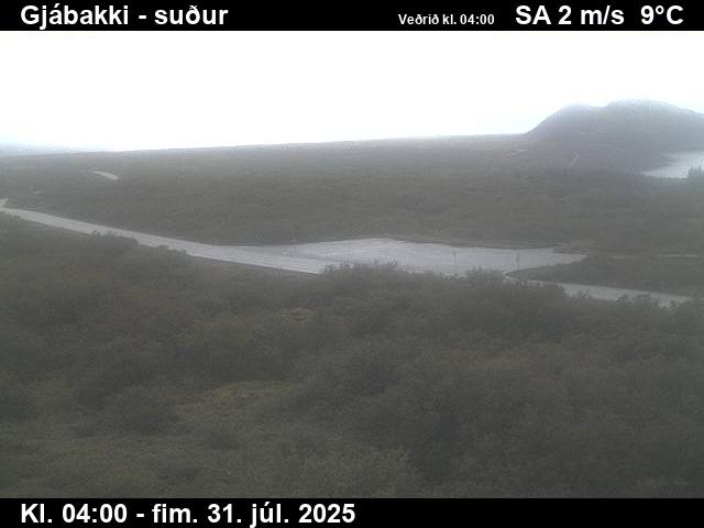 Webcam Gjábakki, Bláskógabyggð, Suðurland, Island