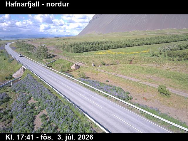 Hafnarfjall — Hafnarfjall séð til nordur